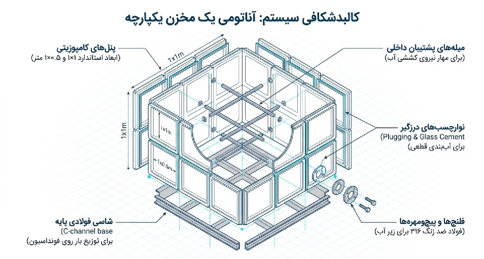 مخزن فایبرگلاس (FiberGlass Tank)
